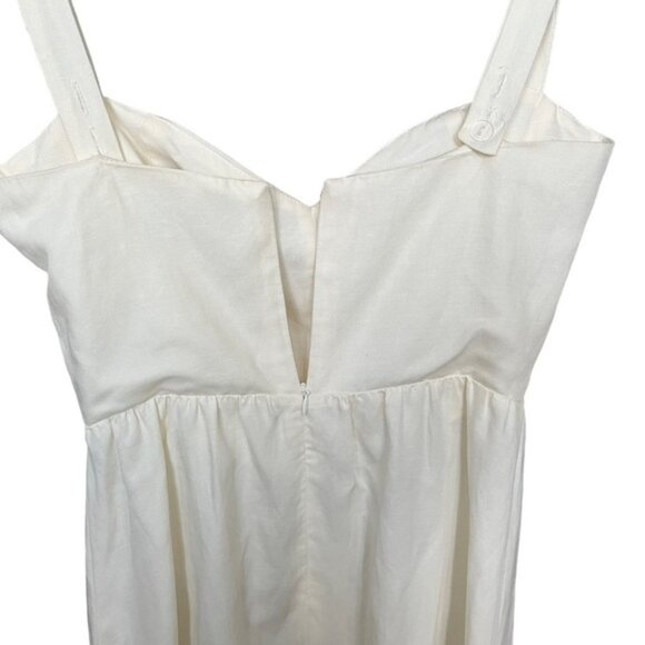 NWT Reformation Avery Linen Dress in White Women Size 4 - Picture 4 of 7